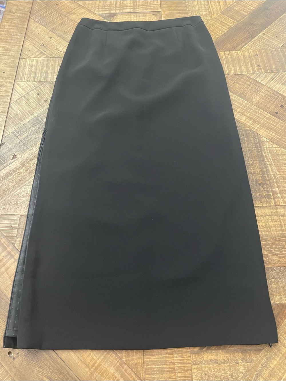 Tribal Fashion Dual Zipper Convertible Maxi Skirt Black Column Slit